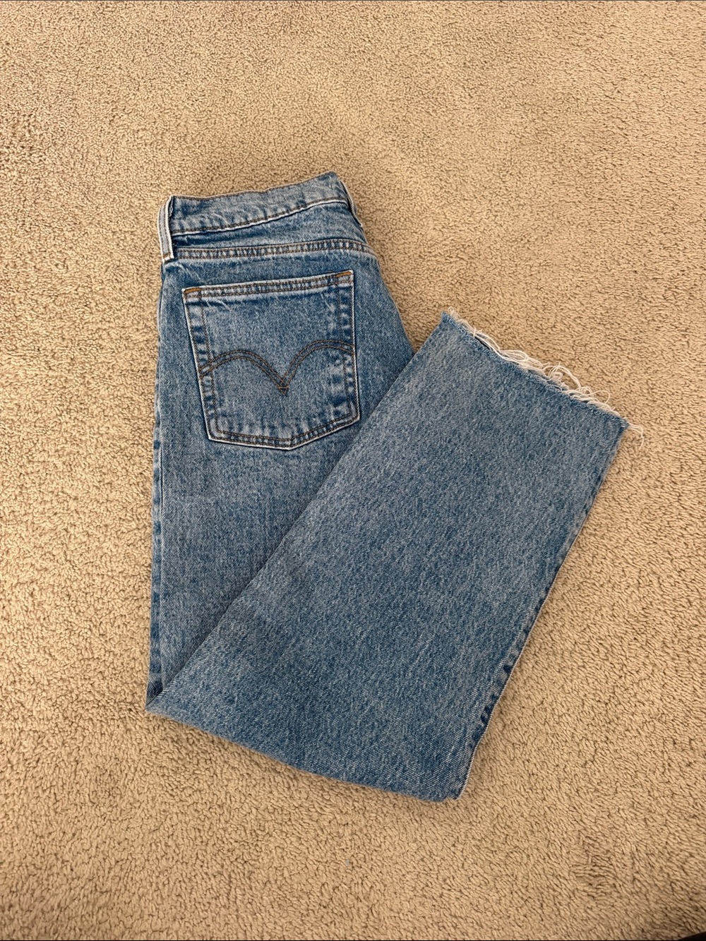 Levi's Medium Blue Straight-Leg Denim Jeans